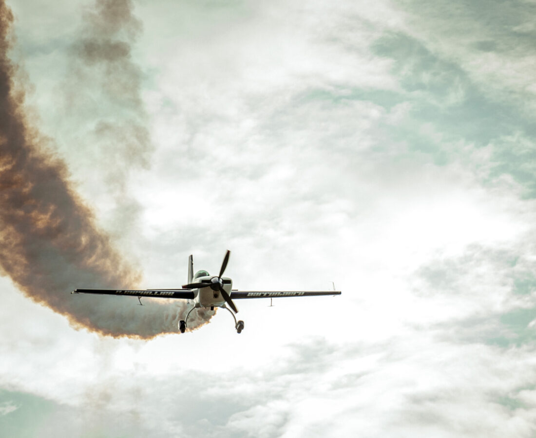 Spectators Fans Brand Ambasador Fying Plane Aarron Deliu