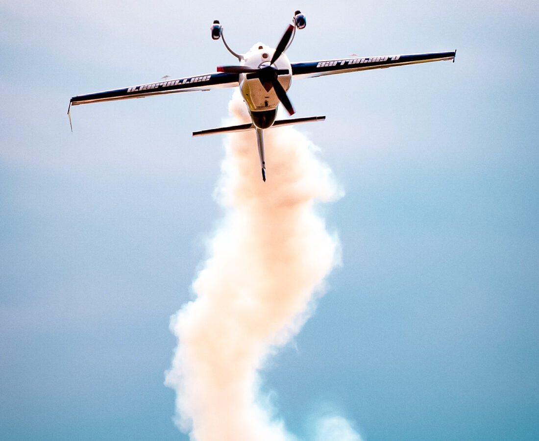 Spectators Fans Brand Ambasador Fying Plane Aarron Deliu