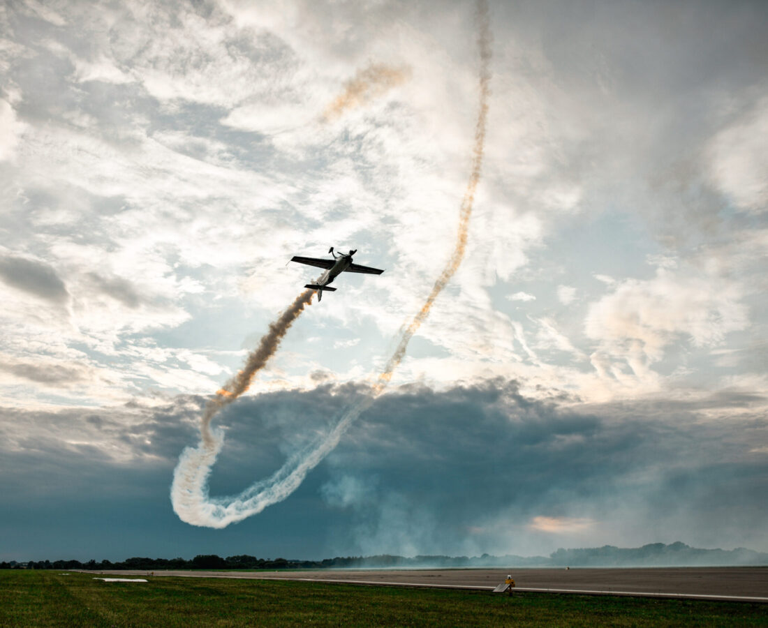 Spectators Fans Brand Ambasador Fying Plane Aarron Deliu