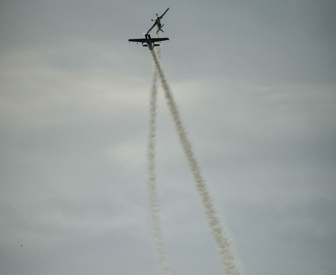 Spectators Fans Brand Ambasador Fying Plane Aarron Deliu