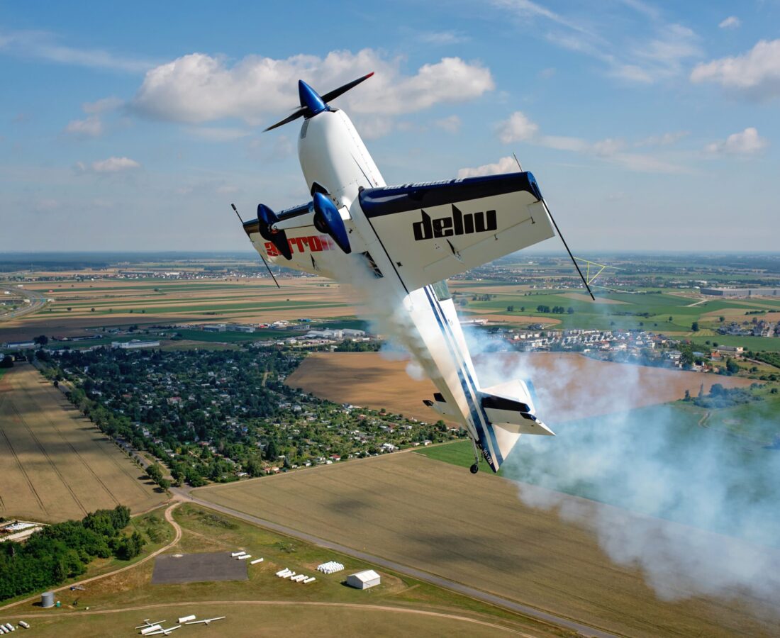 Spectators Fans Brand Ambasador Fying Plane Aarron Deliu