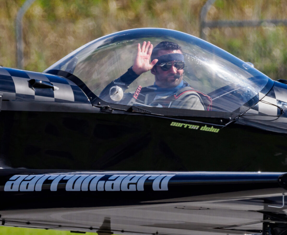 Spectators Fans Brand Ambasador Fying Plane Aarron Deliu